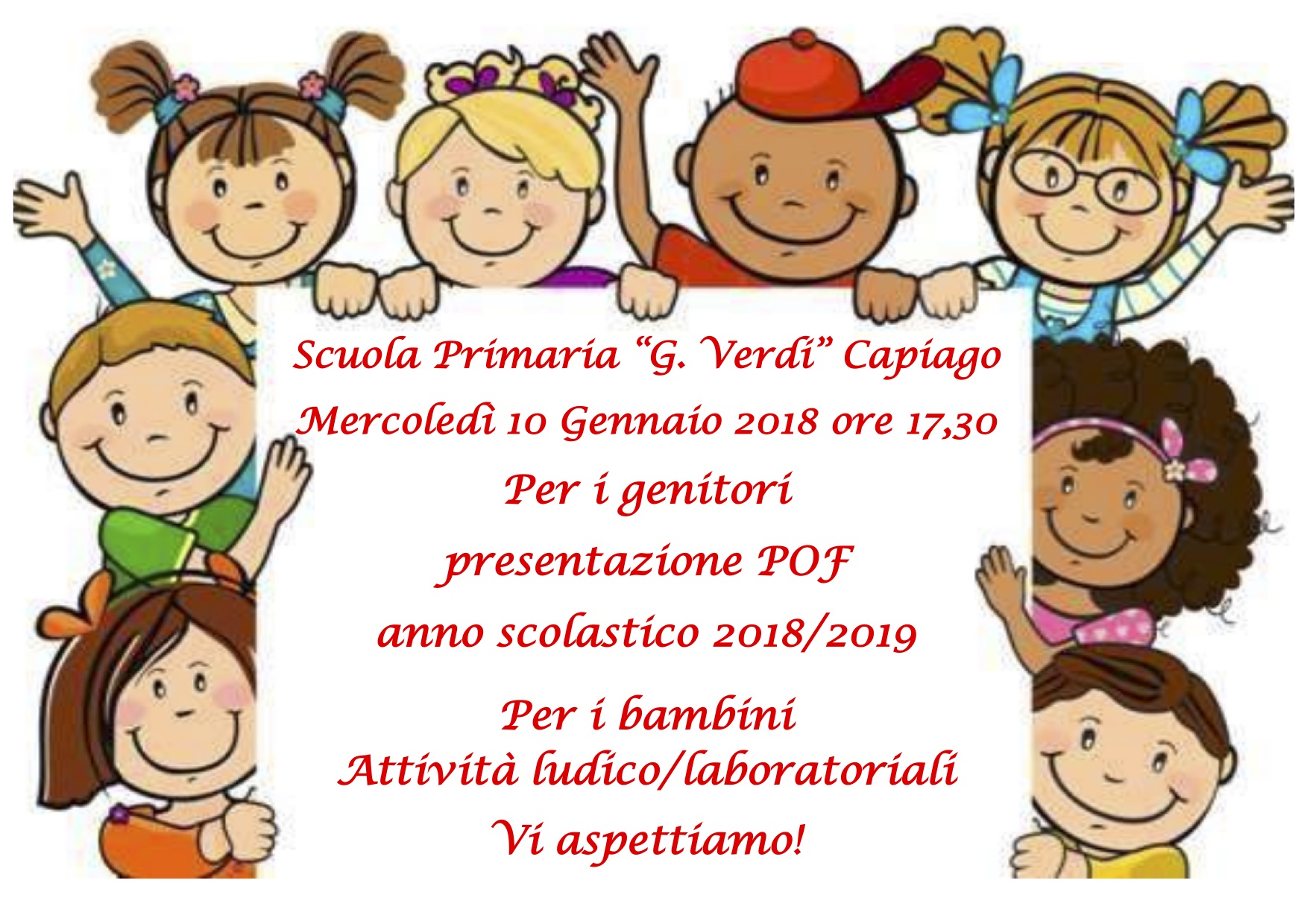 primaria capiago open day 10-01-2018